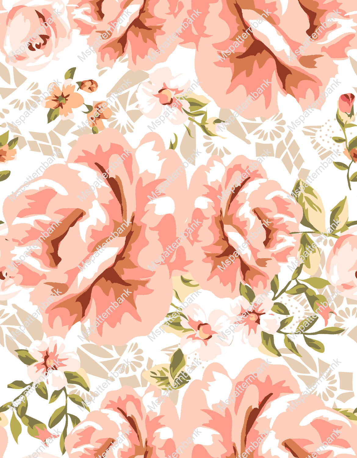 Chic Jasmine Wallpaper Motif