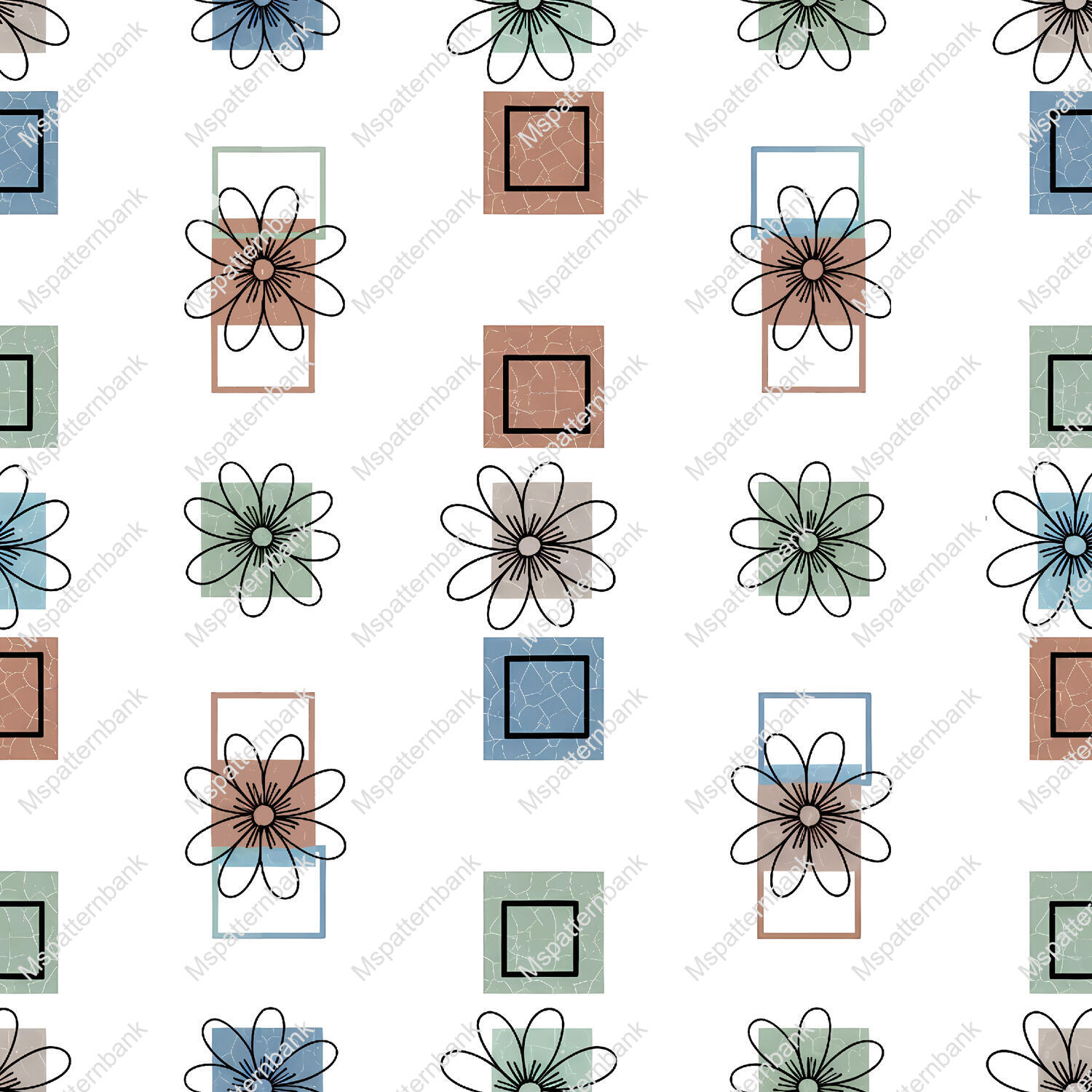 Unique Patterned Grid Artwork