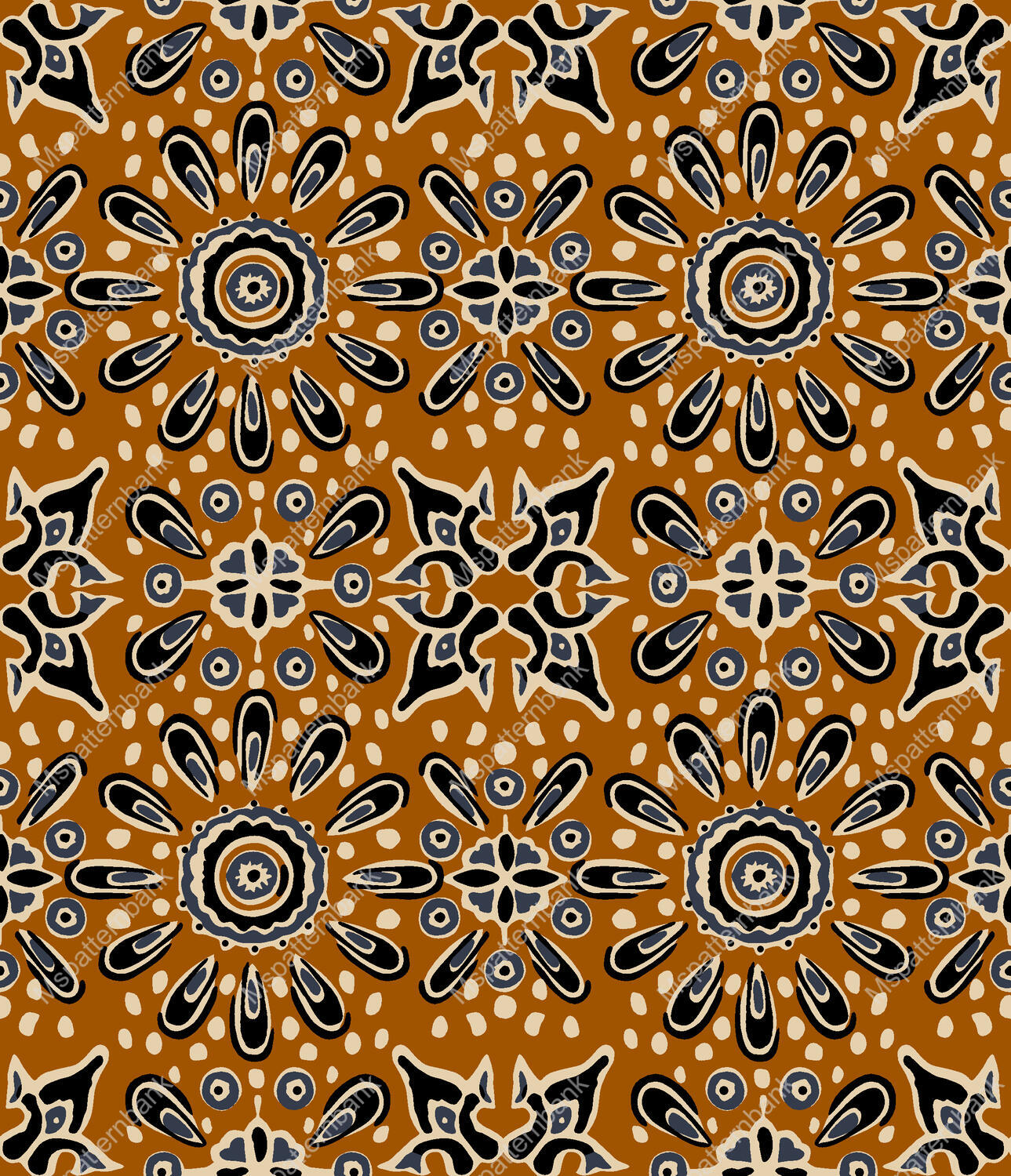 Decorative Olive Abstract Geometric Fabric Pattern