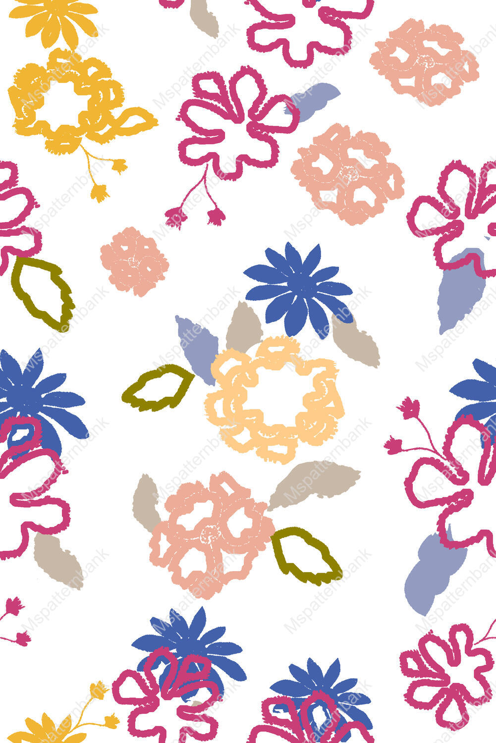 Delicate Pastel Ornamental Geometric Surface Print