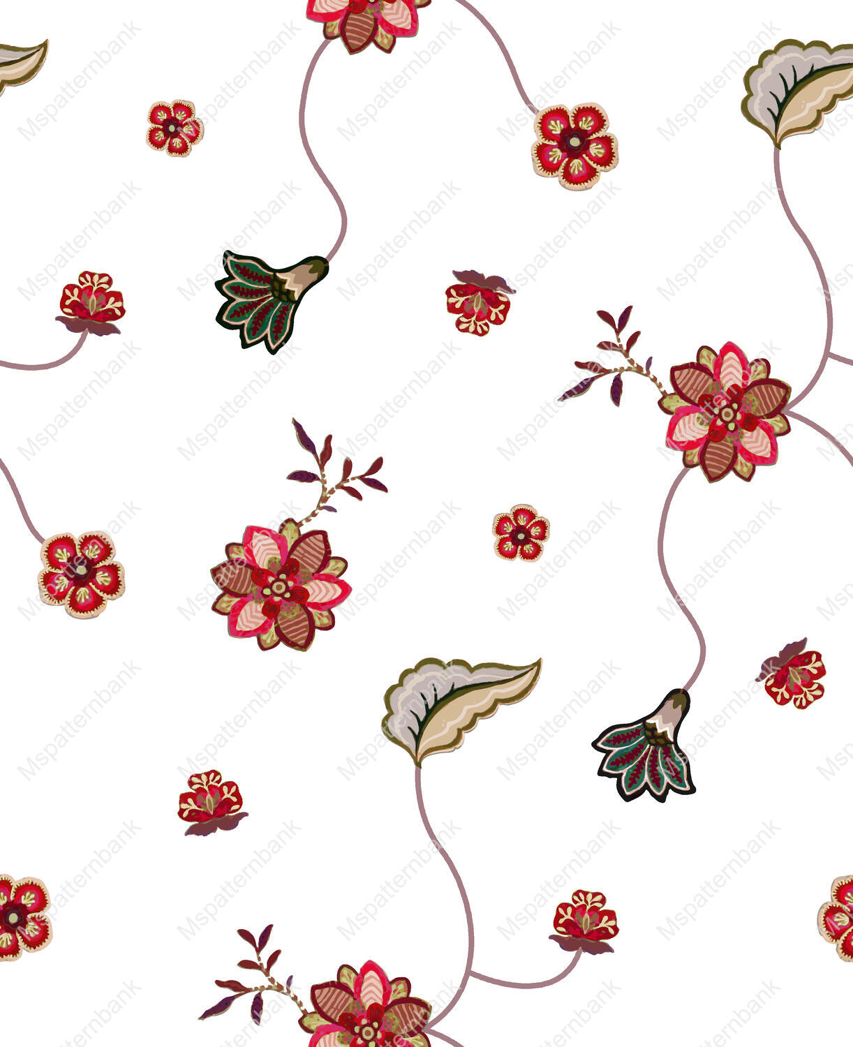 Modern Lavender Traditional Geometric Surface Pattern