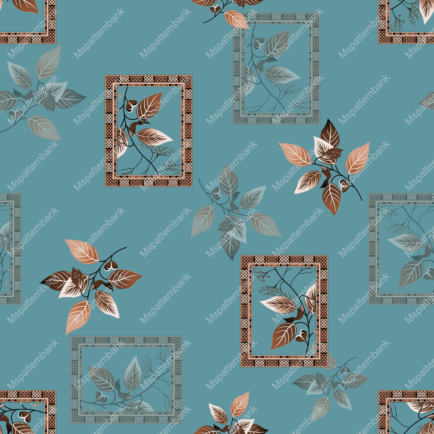 Gorgeous Sage Paisley Geometric Surface Pattern