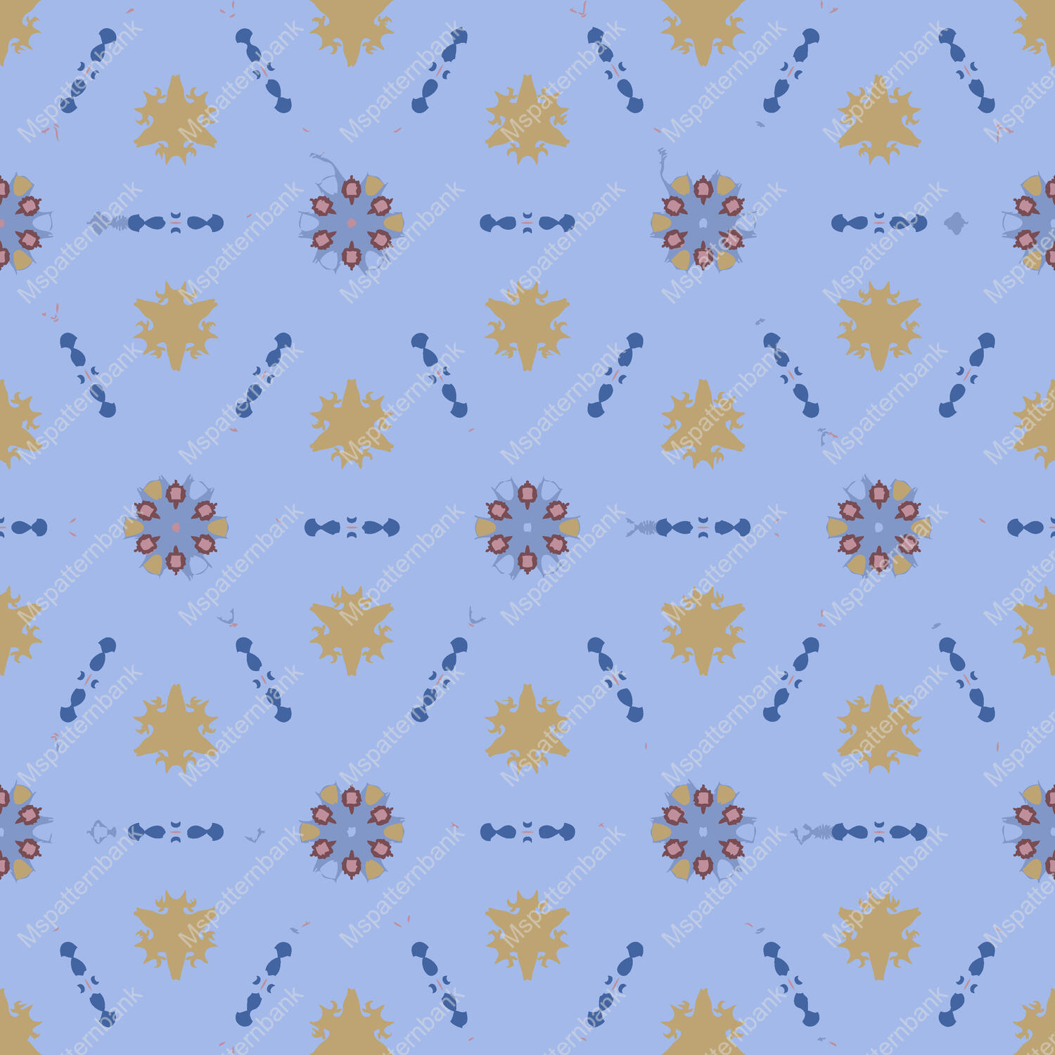 Luxury Gold Botanical Geometric Surface Pattern